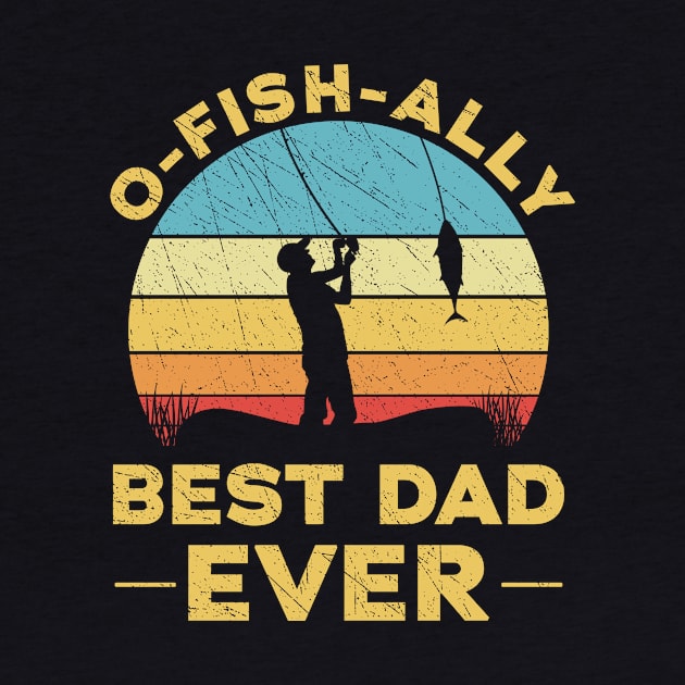 Funny Fishing Pun Fisherman Officially Best Dad Ever by Dr_Squirrel